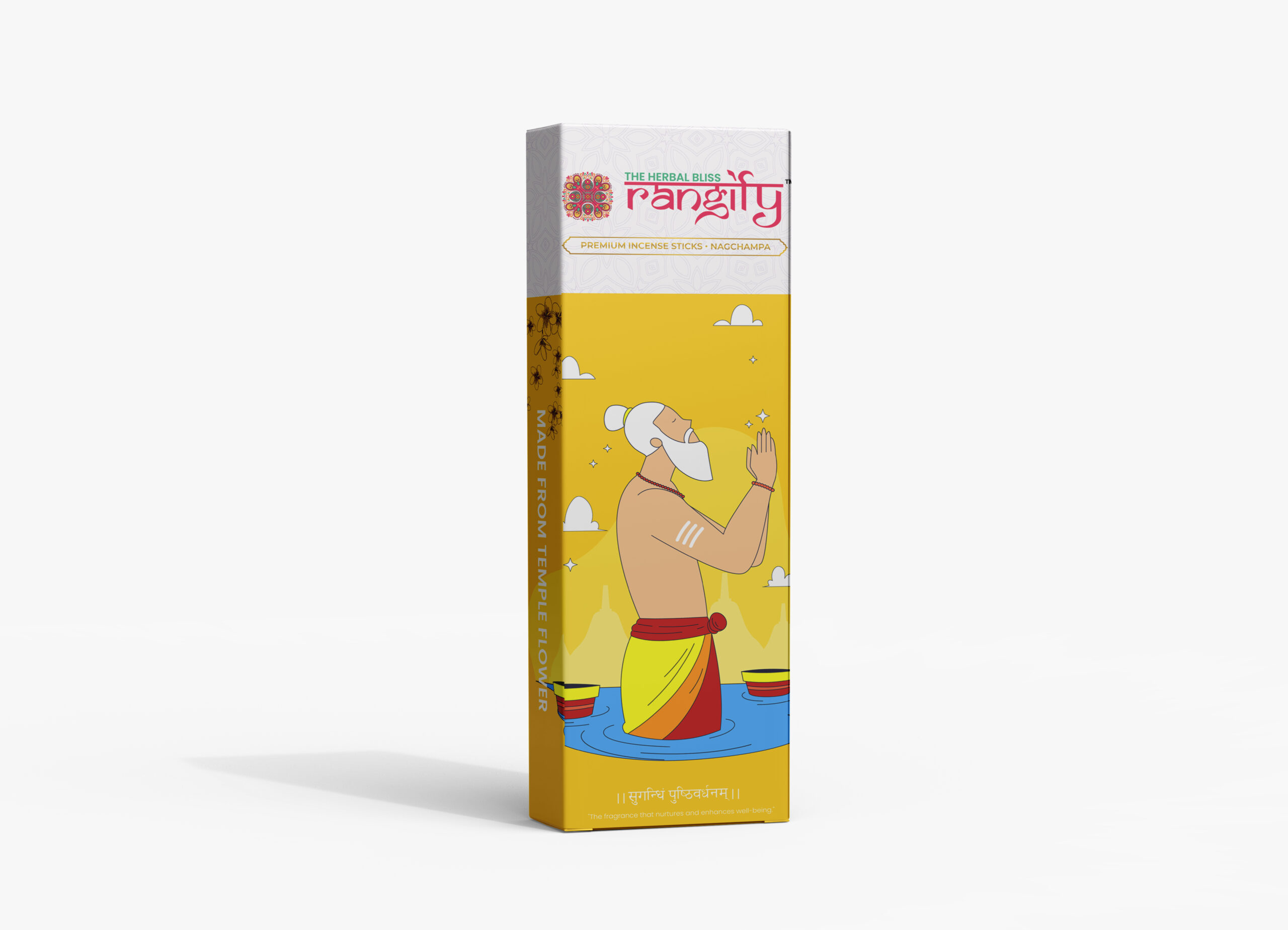 Nagchampa Incense Sticks & Wooden Stand