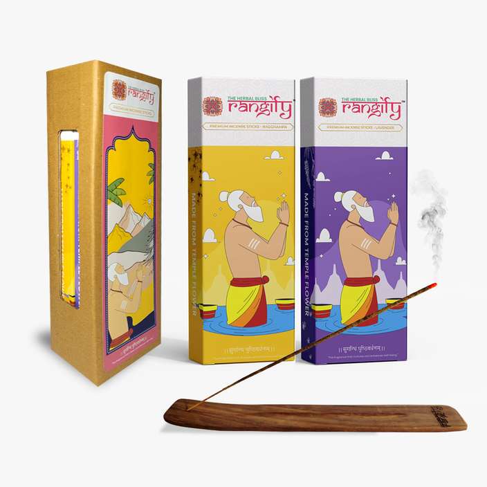 Nagchampa and lavender incense collection